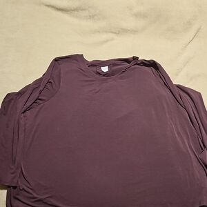 Athleta Relaxed Purple Long Sleeve T-Shirt
